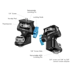 DigitalFoto Swivel And Tilt Adjustable Monitor Mount With ARRI-Style Mount -Cinegear Shop 0b1f895f31