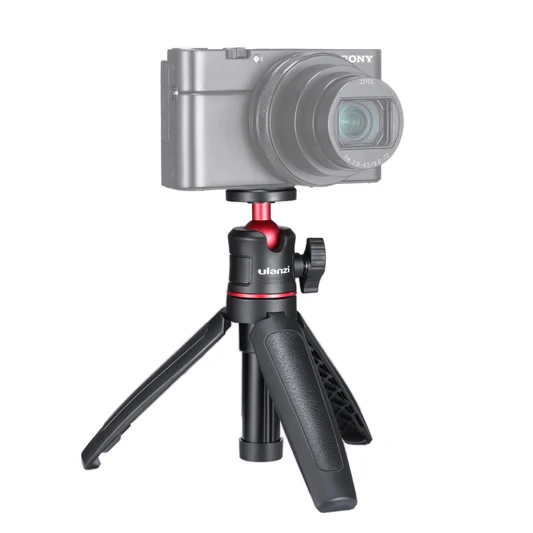 Ulanzi MT-08 Vlog-Tripod Hand Grip + Selfie Stick Black 1 Ulanzi MT-08 Vlog-Tripod Hand Grip + Selfie Stick Black