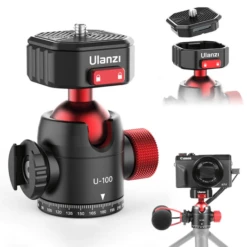 Ulanzi U-100 Rotatable Tripodkop W/ Ball Head (CLAW Serie)