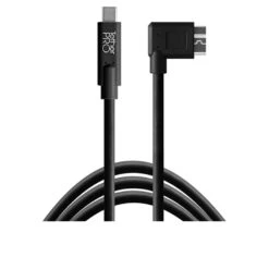 TetherPro USB-C To 3.0 Micro-B Right Angle 4.6m (Black)