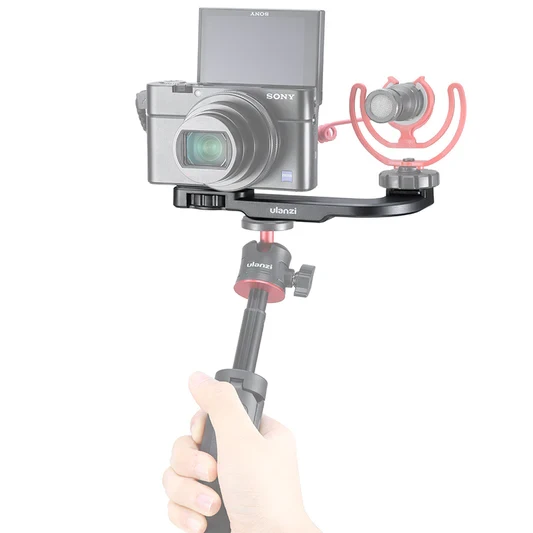 Ulanzi MT-08 Vlog-Tripod Hand Grip + Selfie Stick Black 2 Ulanzi MT-08 Vlog-Tripod Hand Grip + Selfie Stick Black - Image 2
