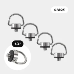 CRDBAG 1/4 Inch D-Ring Camera Screw 4-Pack