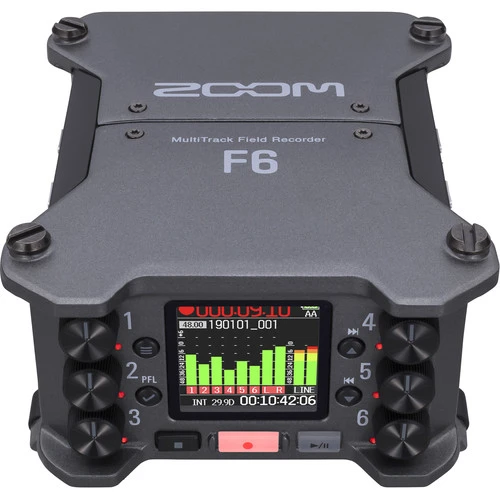 Zoom F6 MultiTrack Field Recorder 6-Input / 14-Track 2 Zoom F6 MultiTrack Field Recorder 6-Input / 14-Track - Image 2