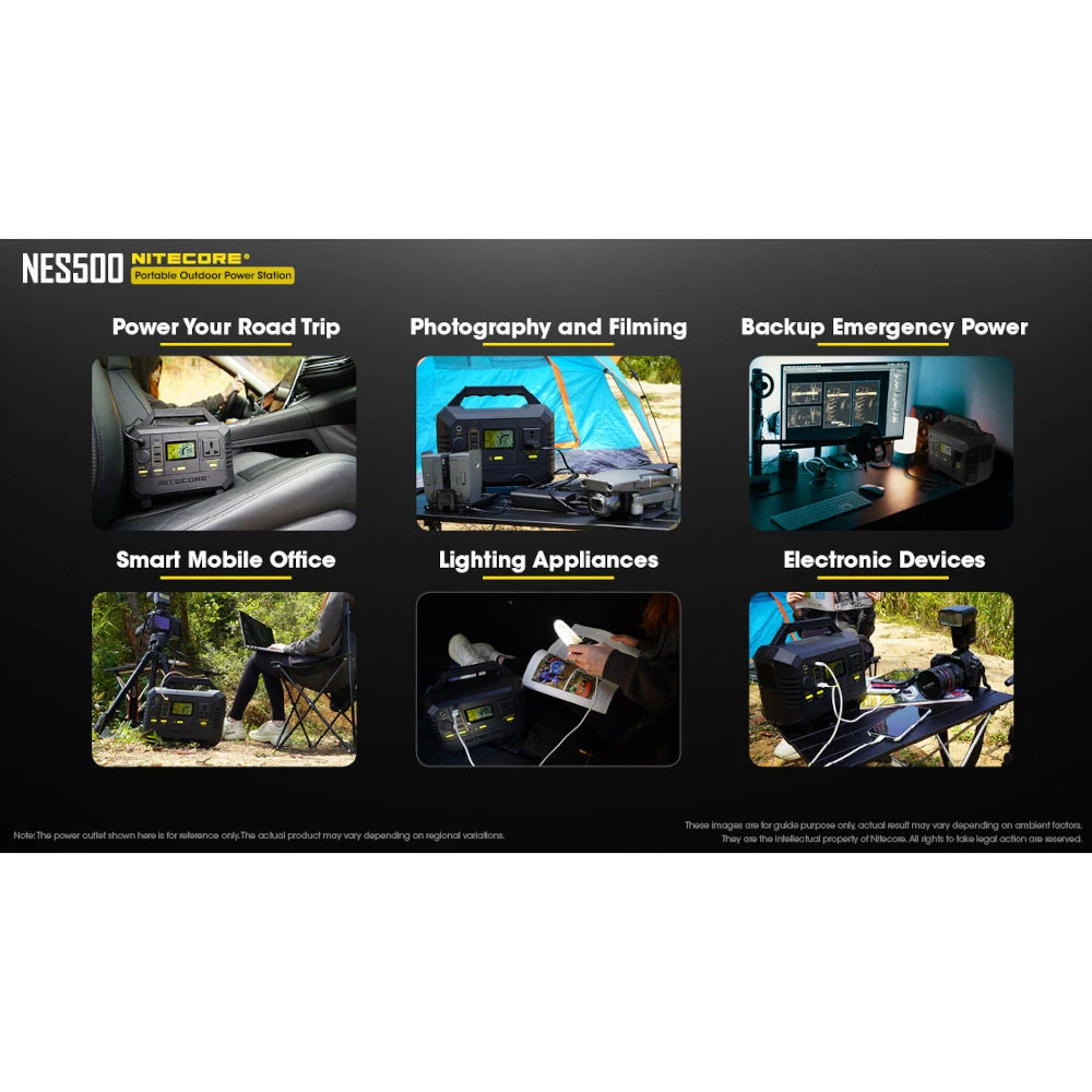 Nitecore NES500 Portable Outdoor Power Station 6 Nitecore NES500 Portable Outdoor Power Station - Image 6