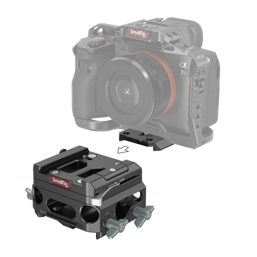 SmallRig 3067 Lightweight Baseplate W/ Dual 15mm Rod Clamp 4 SmallRig 3067 Lightweight Baseplate W/ Dual 15mm Rod Clamp - Image 4