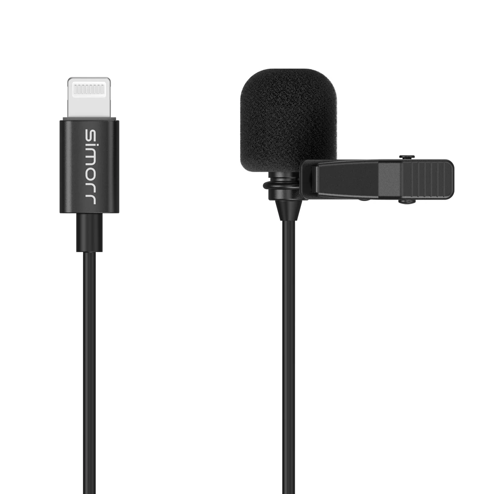 SmallRig 3453 Simorr Wave L3 Lightning Lavalier Mic Black 1 SmallRig 3453 Simorr Wave L3 Lightning Lavalier Mic Black