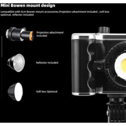 DigitalFoto Solution Limited FS-100S Bi-Color COB LED Monolight With Projection Lens -Cinegear Shop 1660660021 IMG 1816756