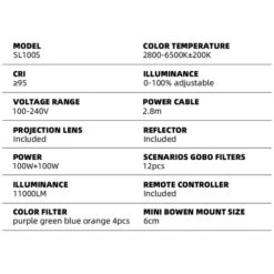 DigitalFoto Solution Limited FS-100S Bi-Color COB LED Monolight With Projection Lens -Cinegear Shop 1660660021 IMG 1816764