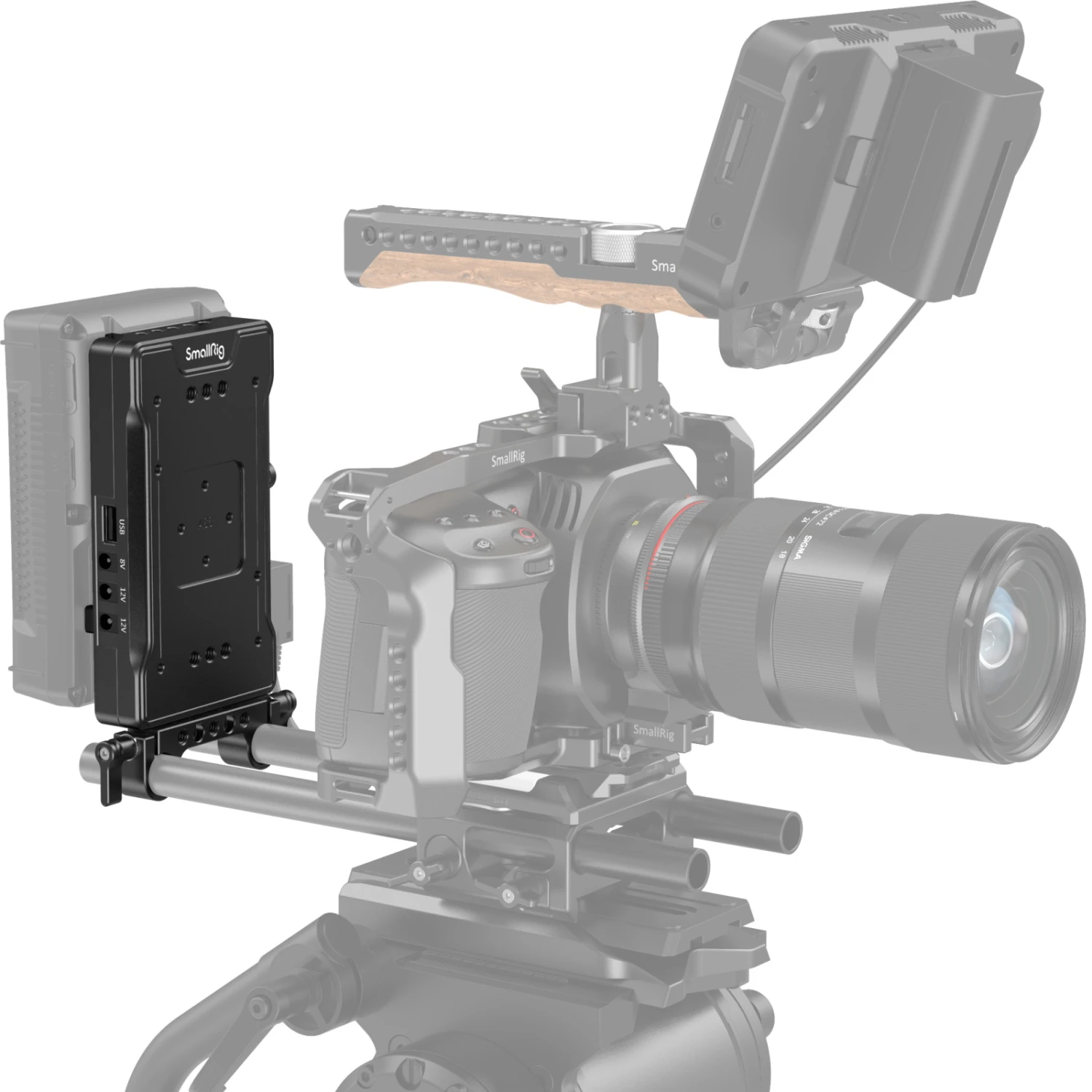 SmallRig 3204 V Mount Battery Adapter Plate With Adjustable Arm 6 SmallRig 3204 V Mount Battery Adapter Plate With Adjustable Arm - Image 6