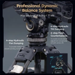 SmallRig FreeBlazer Counterbalance Carbon Fiber Video Tripod Kit AD-Pro8 -Cinegear Shop 1710140909108