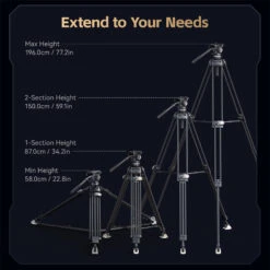 SmallRig FreeBlazer Counterbalance Carbon Fiber Video Tripod Kit AD-Pro8 -Cinegear Shop 1710140999566