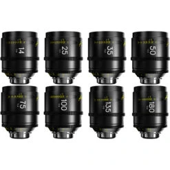DZOFILM Arles FF/VV Prime Cine 8 Lens Set – PL Mount (Meter) (14/21/25/35/50/75/100/135mm)