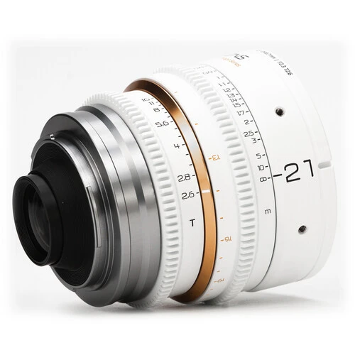 Dulens APO Mini Prime 21mm T2.6 Lens White – EF Mount 4 Dulens APO Mini Prime 21mm T2.6 Lens White – EF Mount - Image 4