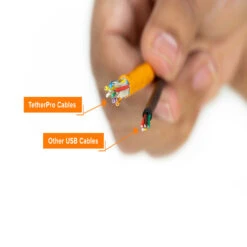 TetherPro USB-C To 3.0 Micro-B Right Angle 4.6m (Black) -Cinegear Shop 2 BLACK USB C to 3.0 Micro B