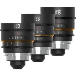 Laowa NANOMORPH S35 Bundle (27,35,50mm) (Amber) (Cine) ARRI PL+EF