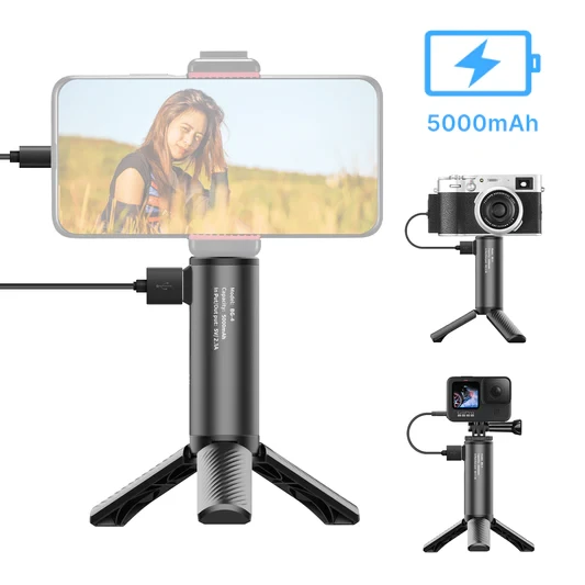 Ulanzi BG-4 Powerbank Grip 5000 MAh W/ Tripod 3 Ulanzi BG-4 Powerbank Grip 5000 MAh W/ Tripod - Image 3
