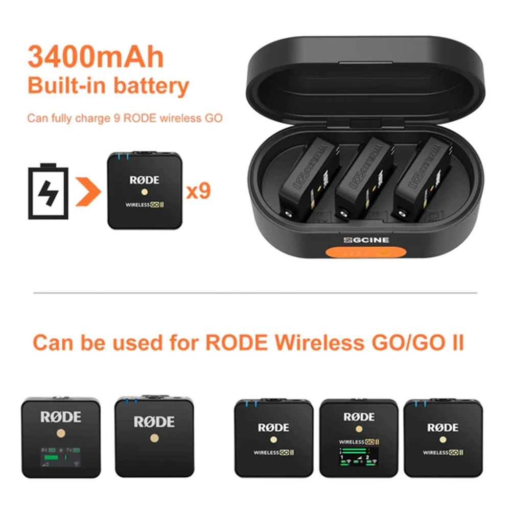 Charging Case For Rode Wireless GO I&II (ZG-R30) 3 Charging Case For Rode Wireless GO I&II (ZG-R30) - Image 3