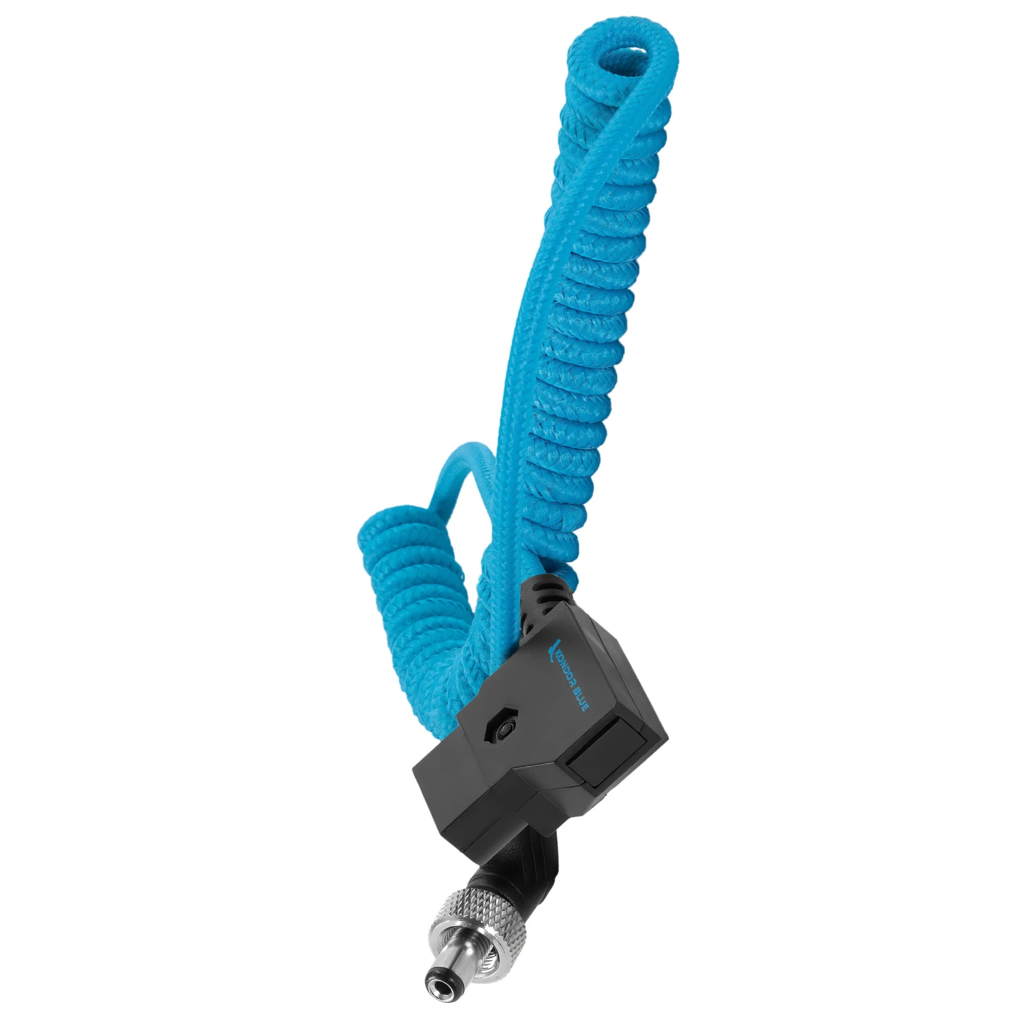 Kondor Blue Coiled D-Tap To Locking DC 2.1mm Right Angle Cable 3 Kondor Blue Coiled D-Tap To Locking DC 2.1mm Right Angle Cable - Image 3