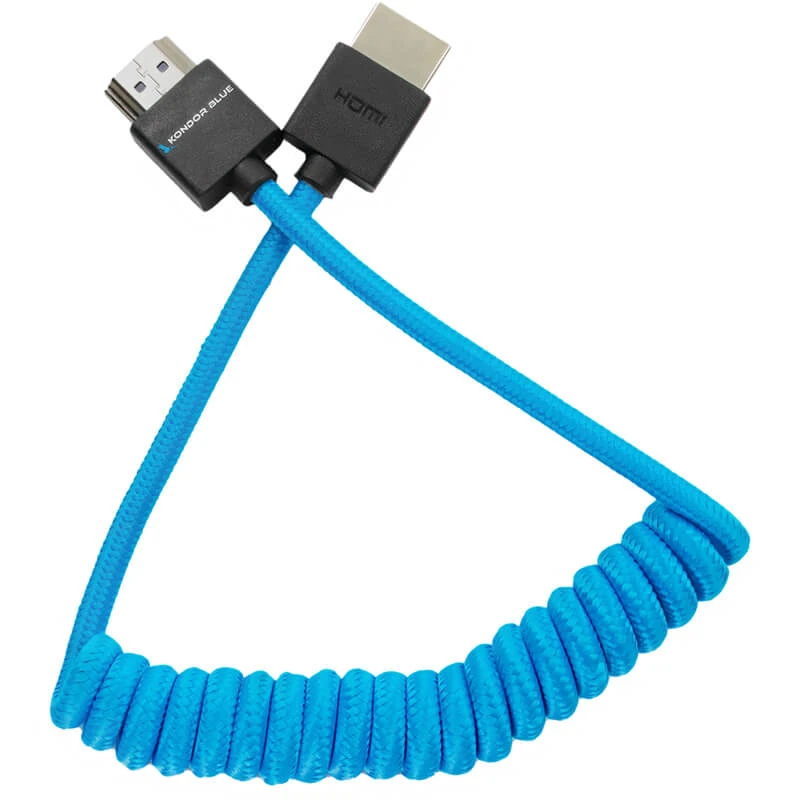 Kondor Blue HDMI To HDMI High Speed 4K Nylon Braided Male Cable 12″- 24″ 3 Kondor Blue HDMI To HDMI High Speed 4K Nylon Braided Male Cable 12″- 24″ - Image 3