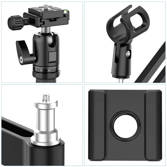 Ulanzi Broadcast Desktop Stand W/ 3 Armen 5 Ulanzi Broadcast Desktop Stand W/ 3 Armen - Image 5