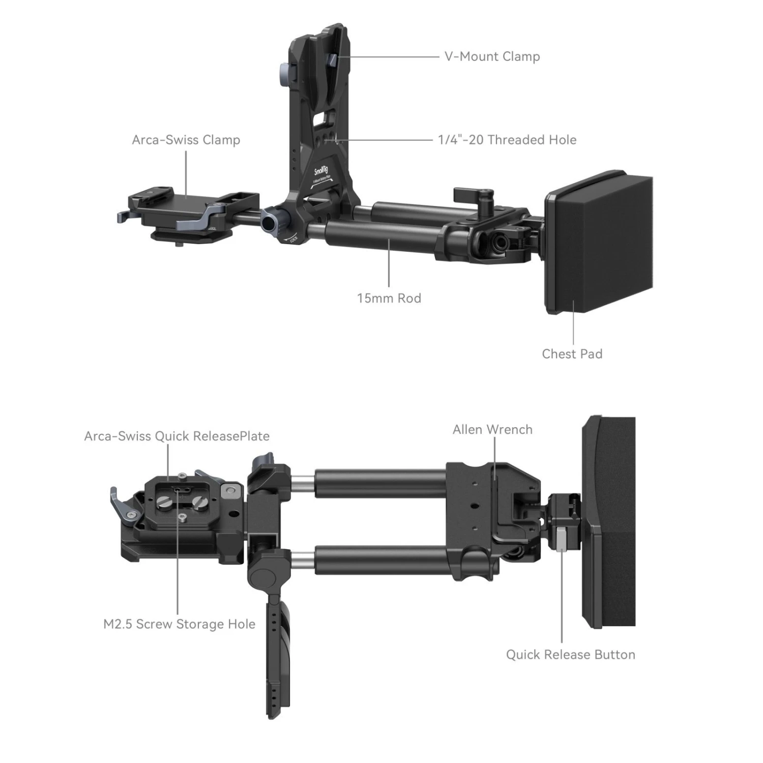 SmallRig 4063 Advanced Compact V-Mount Battery Mounting System 7 SmallRig 4063 Advanced Compact V-Mount Battery Mounting System - Image 7