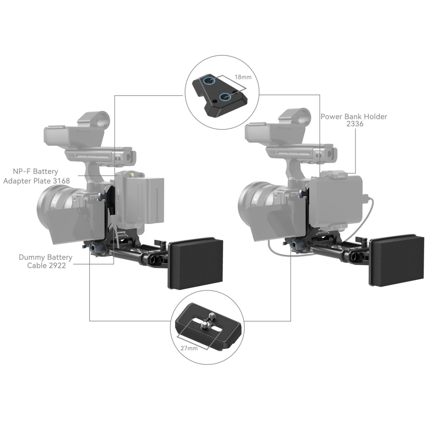 SmallRig 4063 Advanced Compact V-Mount Battery Mounting System 4 SmallRig 4063 Advanced Compact V-Mount Battery Mounting System - Image 4