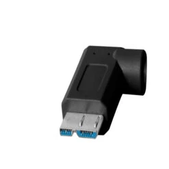 TetherPro USB-C To 3.0 Micro-B Right Angle 4.6m (Black) -Cinegear Shop 4b TetherPro USB C to 3.0 Micro B Right Angle