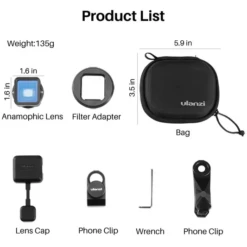 Ulanzi 1.33X Pro Anamorphic Lens (3rd Generation) 15 Ulanzi 1.33X Pro Anamorphic Lens (3rd Generation) -Cinegear Shop 5 2