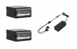SWIT 2*LB-SU98 BP-U DV Batteries + 1*PC-U130B2 Dual D-Tap Travel Charger