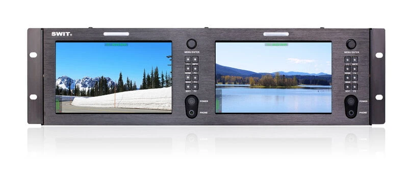 SWIT 2×7 Inch Rackmount LCD Panel 1 SWIT 2×7 Inch Rackmount LCD Panel
