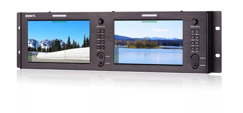 SWIT 2×7 Inch Rackmount LCD Panel 3 SWIT 2×7 Inch Rackmount LCD Panel - Image 3