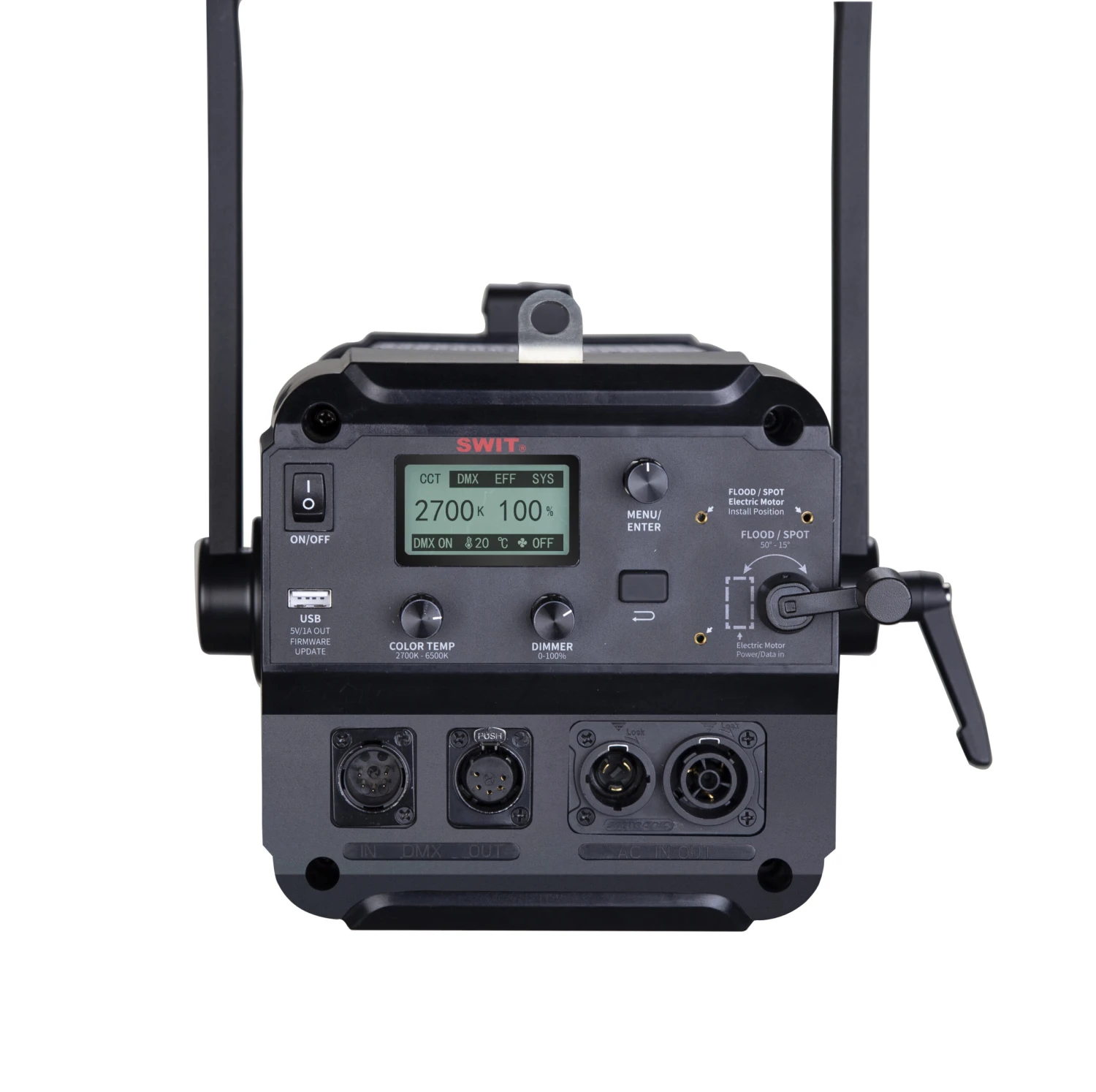 SWIT 400W Bi-color Studio 130000lux TLCI99 Silent LED Fresnel Spot Light 4 SWIT 400W Bi-color Studio 130000lux TLCI99 Silent LED Fresnel Spot Light - Image 4