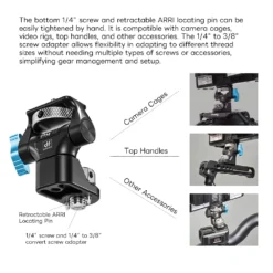 DigitalFoto Swivel And Tilt Adjustable Monitor Mount With ARRI-Style Mount -Cinegear Shop 7e7497a1e4