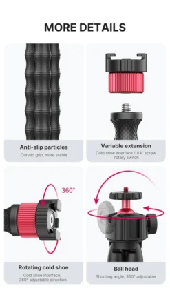 Ulanzi Octopus Vlog Kit: Tripod Phone Holder Mic + Lamp 13 Ulanzi Octopus Vlog Kit: Tripod Phone Holder Mic + Lamp -Cinegear Shop 9576 fd33 4c54 b977 8e1e30970119 aa61c849 046c 463b 9b9c 5a63baf66ac2