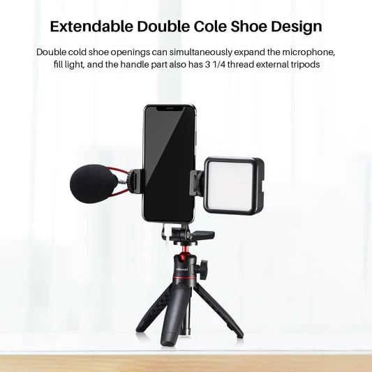 Ulanzi ST-16 360° Draaibare Phone Holder Metal W/ Greep 3 Ulanzi ST-16 360° Draaibare Phone Holder Metal W/ Greep - Image 3