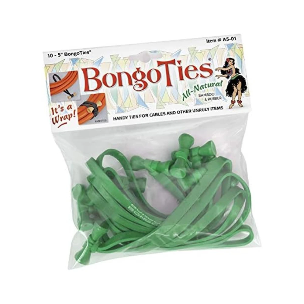 Bongo Ties ALL GREEN Bongo Ties A5-01-G – 10 Pack 1 Bongo Ties ALL GREEN Bongo Ties A5-01-G – 10 Pack