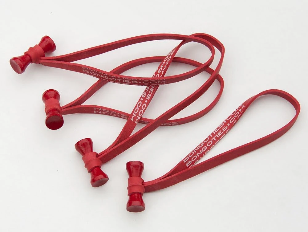 Bongo Ties ALL RED A5-01-R – 10 Pack 2 Bongo Ties ALL RED A5-01-R – 10 Pack - Image 2