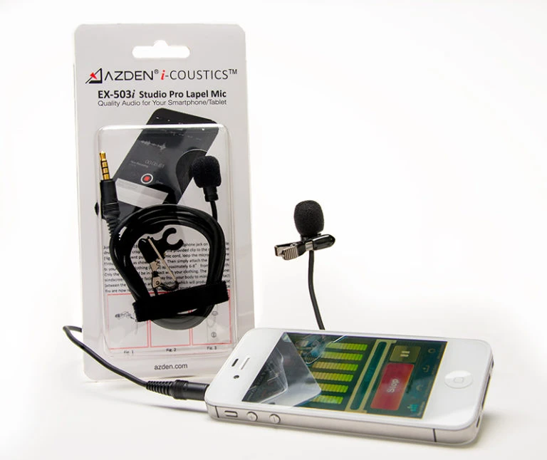 Azden EX-503i Smartphone Lapel Microphone 3 Azden EX-503i Smartphone Lapel Microphone - Image 3