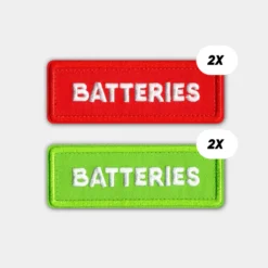 CRDBAG Single Patches “BATTERIES” 4 PCS