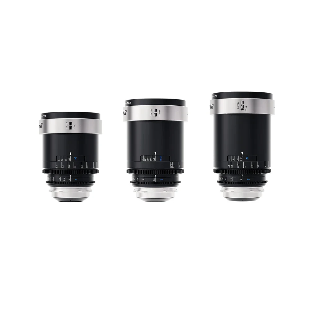 Blazar Cato 2X Full Frame Anamorphic 55/85/125mm 3-lens Set 1 Blazar Cato 2X Full Frame Anamorphic 55/85/125mm 3-lens Set