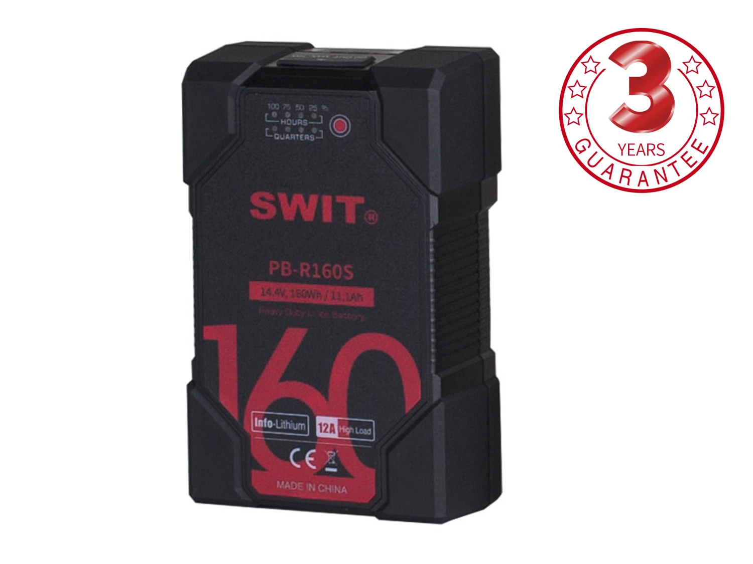 SWIT PB-R160S Heavy Duty IP54 V Mount Li-ion Battery Pack 1 SWIT PB-R160S Heavy Duty IP54 V Mount Li-ion Battery Pack