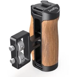 SmallRig 2913 Wooden Mini Side Handle (1/4″ -20 Screws)