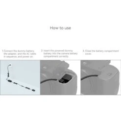 SmallRig LP-E6NH Dummy Battery With Power Adapter -Cinegear Shop D247881 05