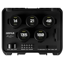DZOFILM Arles FF/VV Prime Cine 5 Lens Set – PL Mount (Meter) (14/21/40/135/180mm)