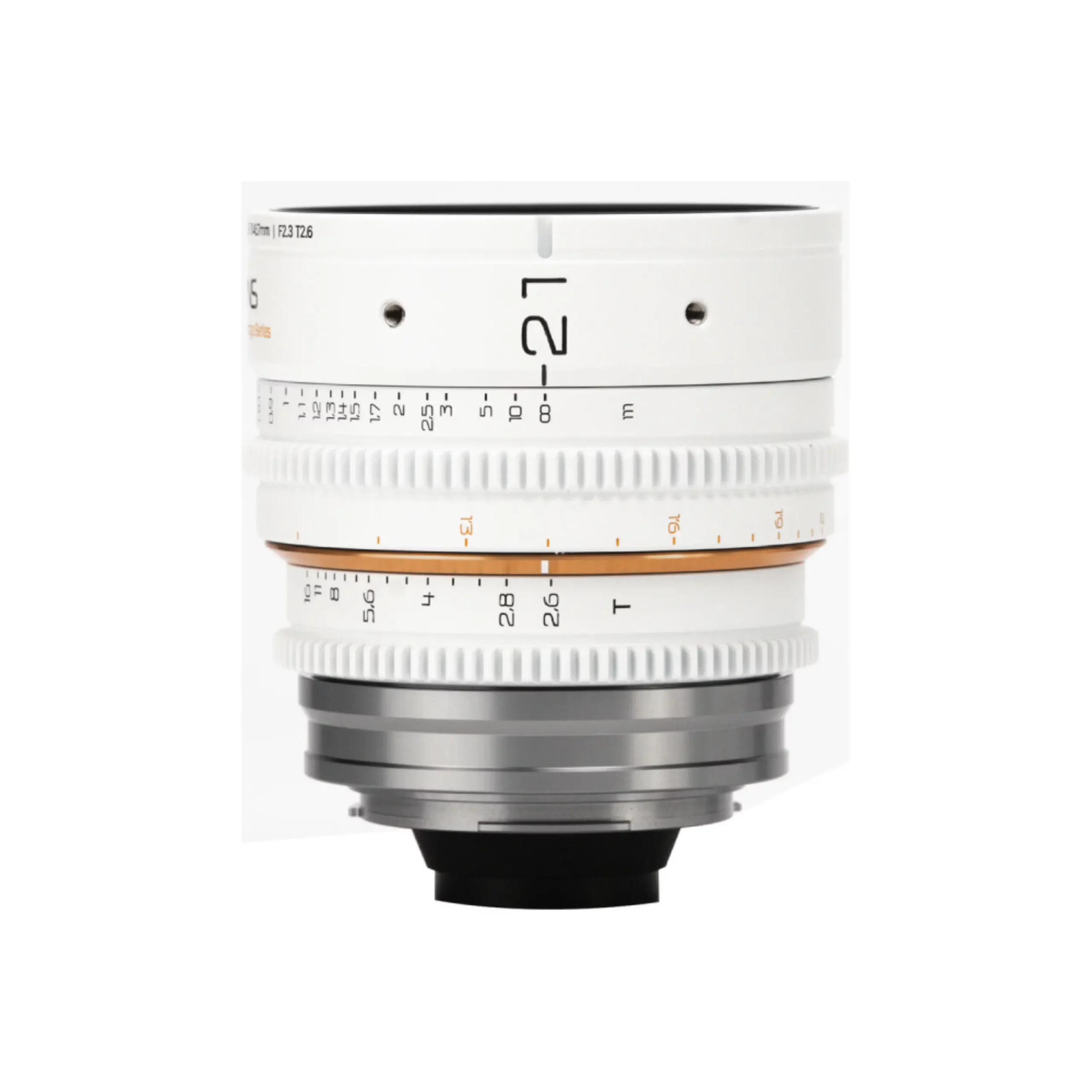 Dulens APO Mini Prime 21mm T2.6 Lens White – EF Mount 1 Dulens APO Mini Prime 21mm T2.6 Lens White – EF Mount