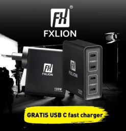FXlion Nano 2 / FXlion Nano3 + FXlion PD130 USB C Fast Charger 5 FXlion Nano 2 / FXlion Nano3 + FXlion PD130 USB C Fast Charger -Cinegear Shop FXlion actie pd130 sq2
