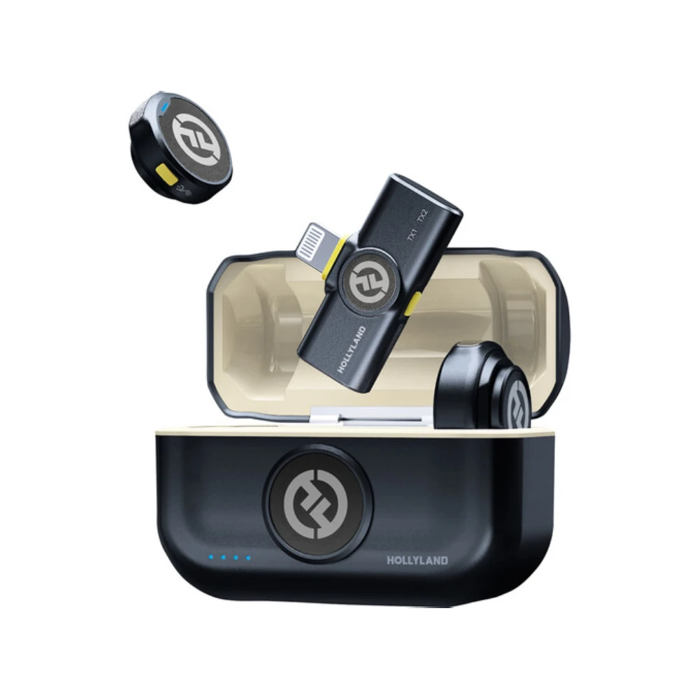 Hollyland LARK M2 DUO With Lightning Connector (Shine Charcoal) 1 Hollyland LARK M2 DUO With Lightning Connector (Shine Charcoal)