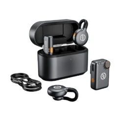 Hollyland LARK M2S Combo Wireless Microphone System For Cameras And Mobile Devices (Space Gray)