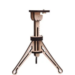 JollyLook Decorative Camera Tripod Wood Light Brown