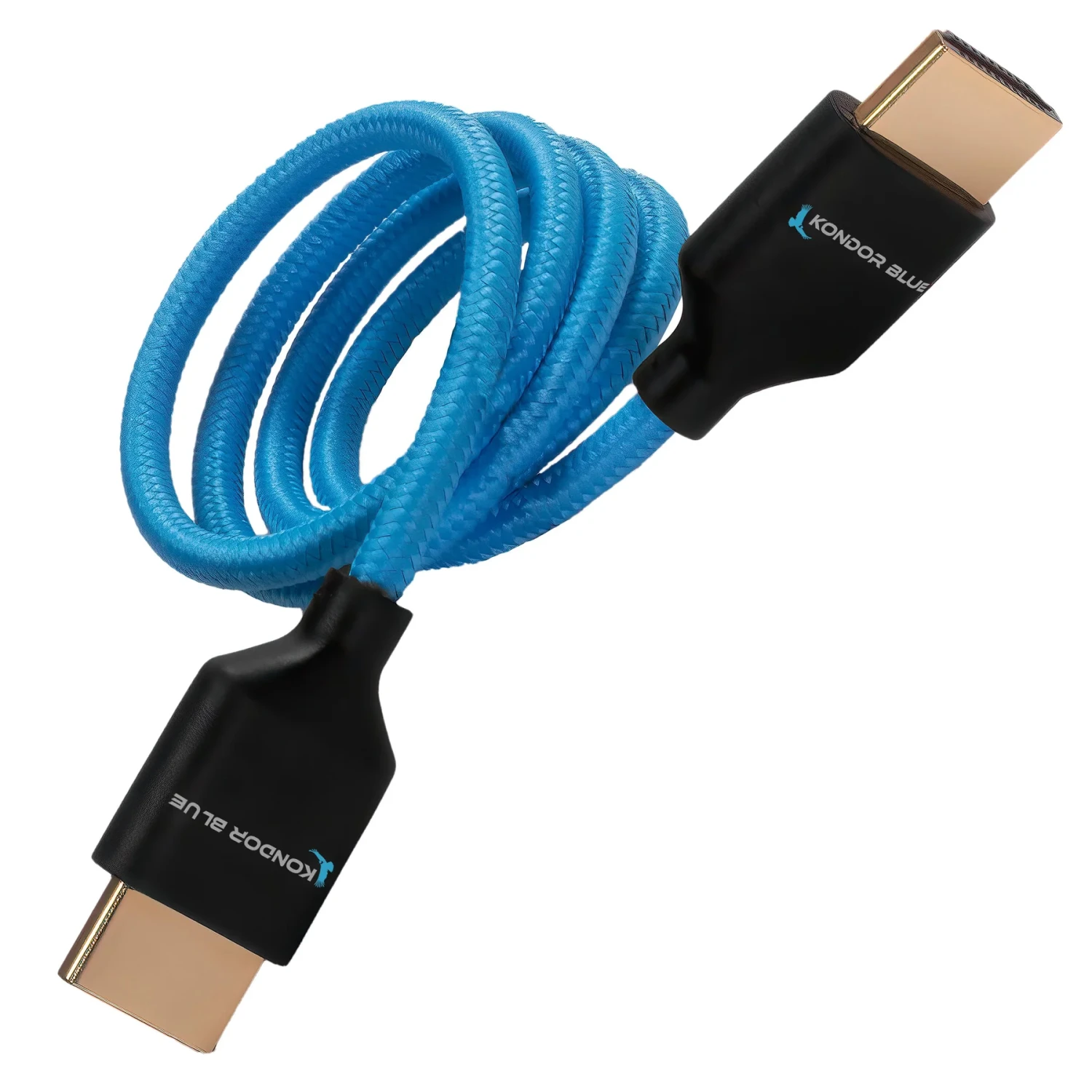 Kondor Blue 2ft HDMI 2.0 Braided Blue Cable 1 Kondor Blue 2ft HDMI 2.0 Braided Blue Cable